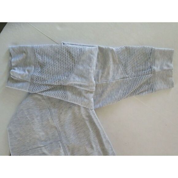 Max Studio Performance Sz Small MA0234B00 PullOn Crop Jogger Mesh Gray Pants $65 - Picture 8 of 8